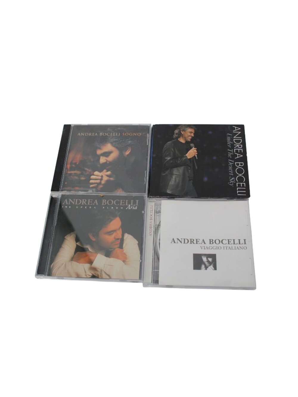 Andrea Bocelli CD Lot 4 Vintage 94361 Sogno Viaggio Italiano Aria Desert Sky